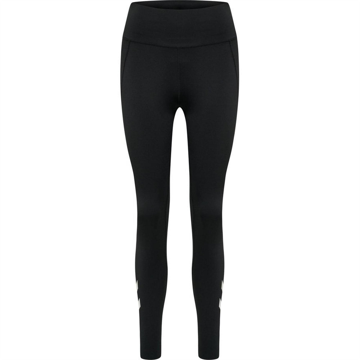 Black - Front - Hummel Womens-Ladies Logo High Waist Tights