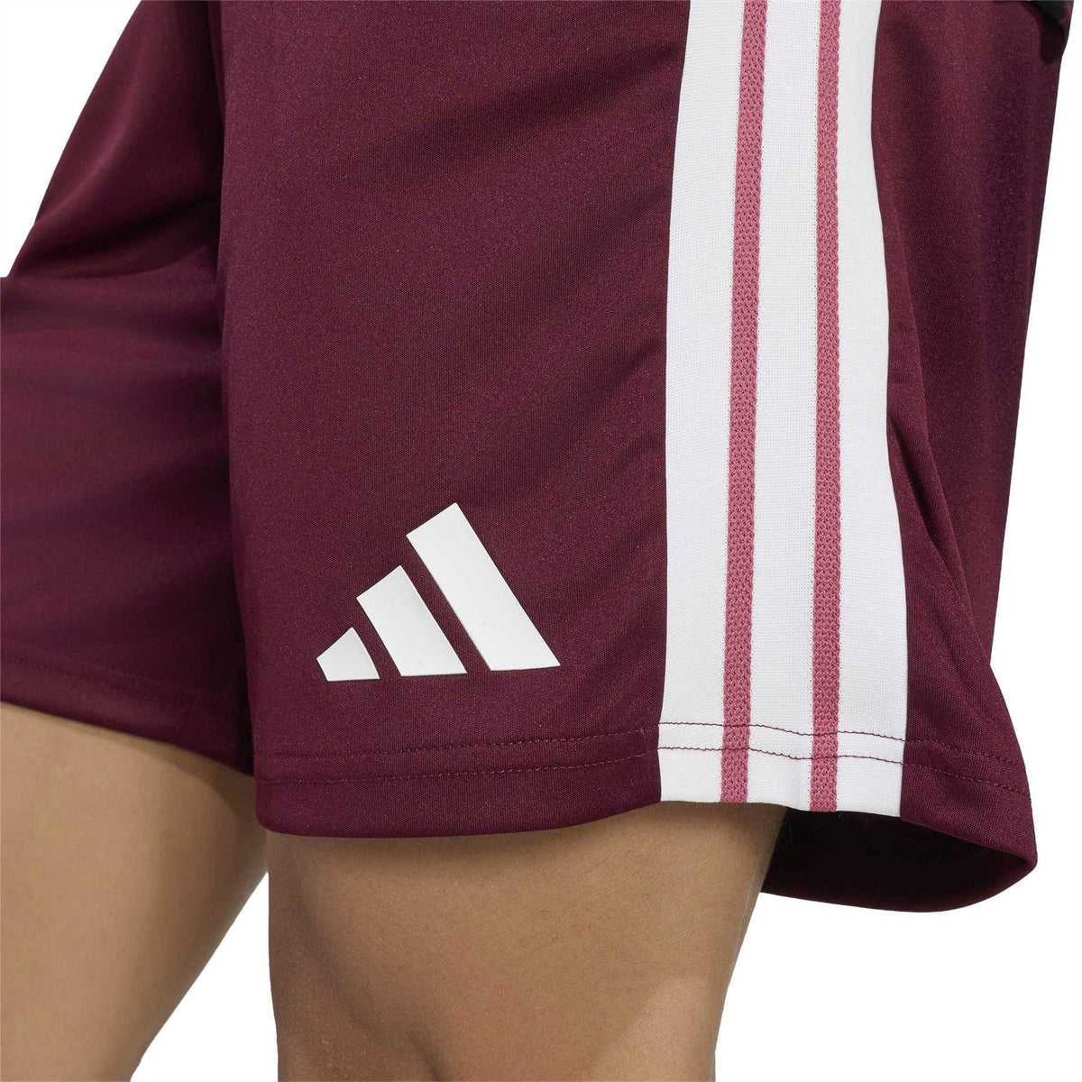 Maroon-Black - Side - Adidas Mens All Blacks Fern Shorts