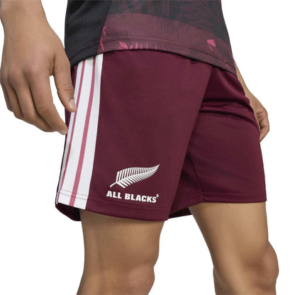 Maroon-Black - Lifestyle - Adidas Mens All Blacks Fern Shorts