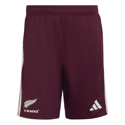 Maroon-Black - Front - Adidas Mens All Blacks Fern Shorts