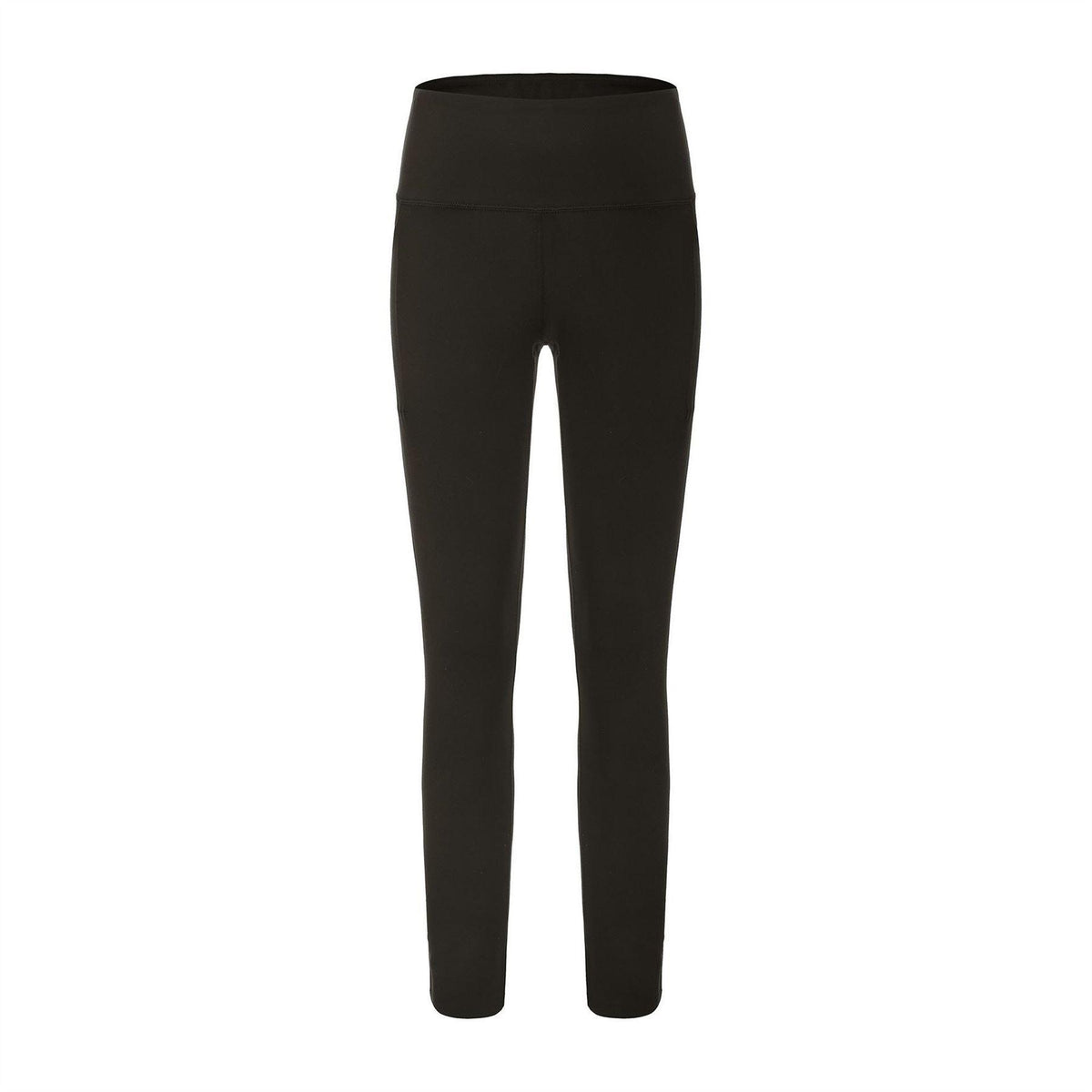 Brown - Front - LA Gear Womens-Ladies Essential Side Pocket Leggings