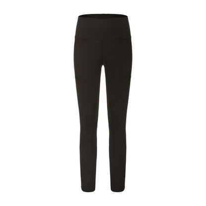 Brown - Front - LA Gear Womens-Ladies Essential Side Pocket Leggings