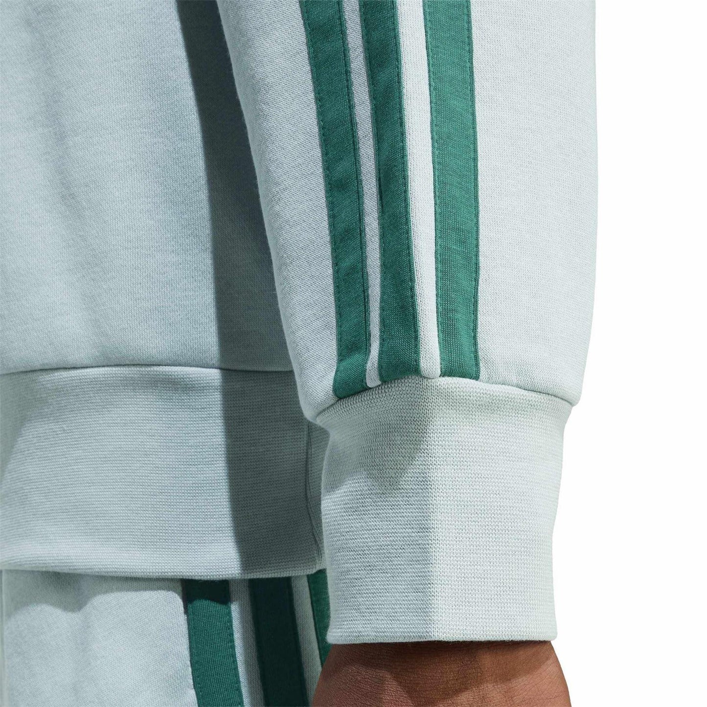 Sage - Lifestyle - Adidas Mens 3 Stripes Fleece Sweatshirt