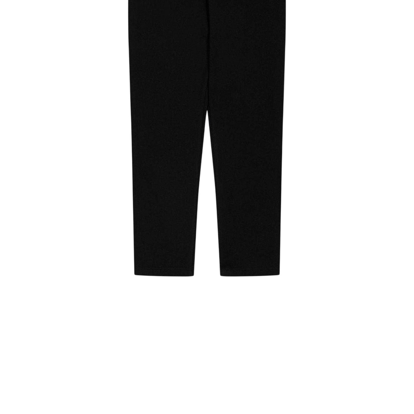 Black - Side - Versace Childrens-Kids Greca Fitted Leggings