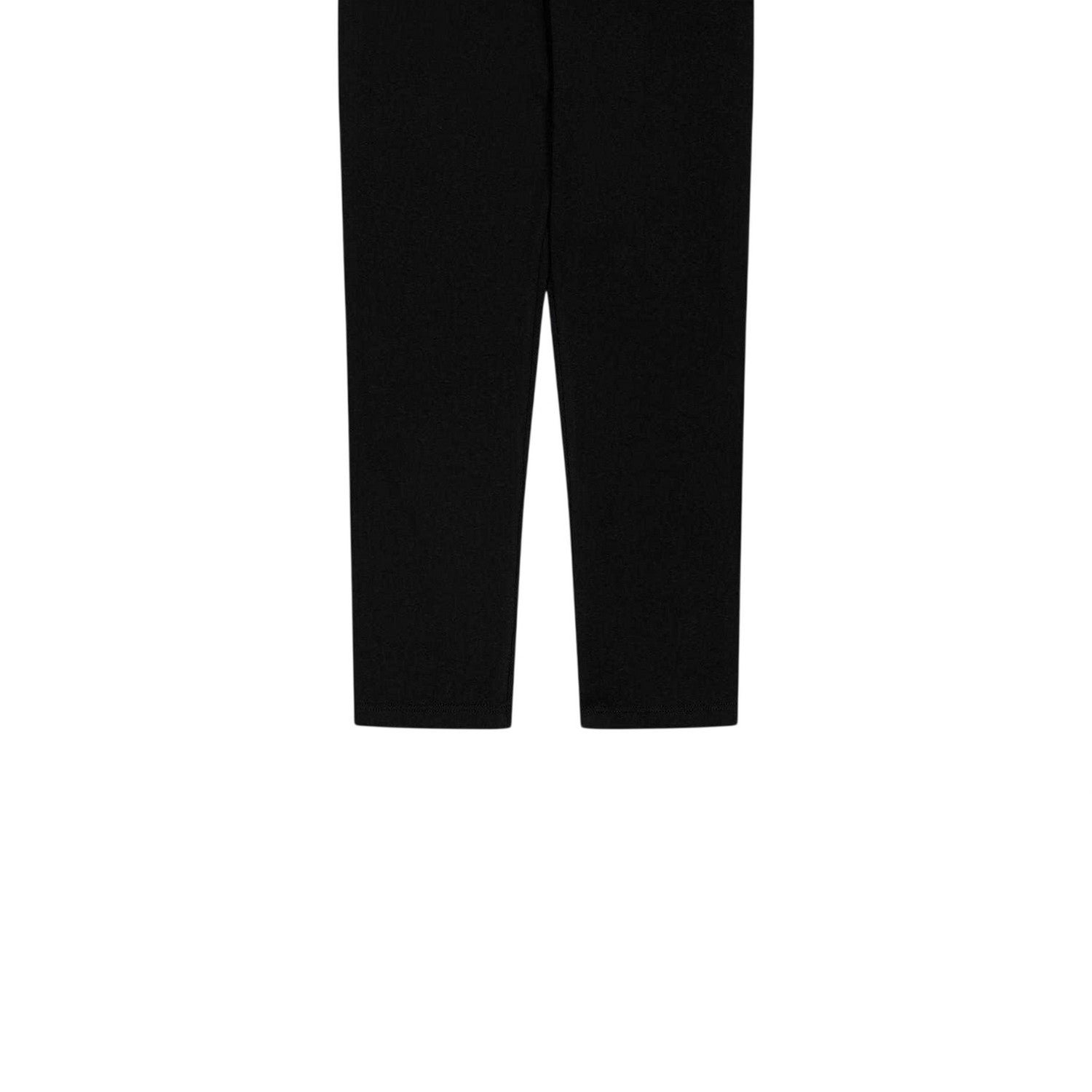 Black - Side - Versace Childrens-Kids Greca Fitted Leggings
