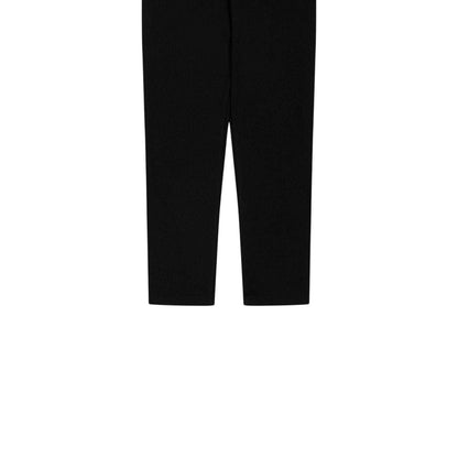 Black - Side - Versace Childrens-Kids Greca Fitted Leggings