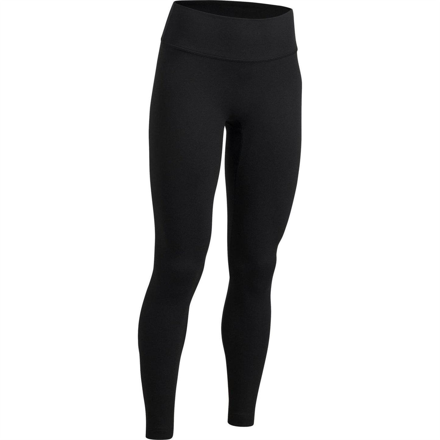 Black-Grey - Side - Under Armour Childrens-Kids Motion Leggings
