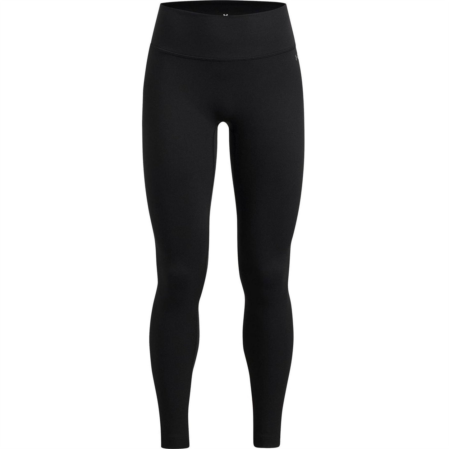 Black-Grey - Front - Under Armour Childrens-Kids Motion Leggings