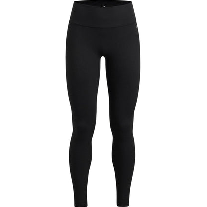 Black-Grey - Front - Under Armour Childrens-Kids Motion Leggings