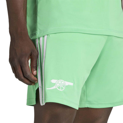 Green-White - Side - Adidas Mens Arsenal FC Goalkeeper Shorts