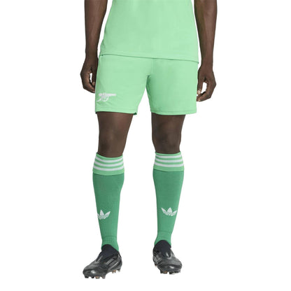 Green-White - Pack Shot - Adidas Mens Arsenal FC Goalkeeper Shorts