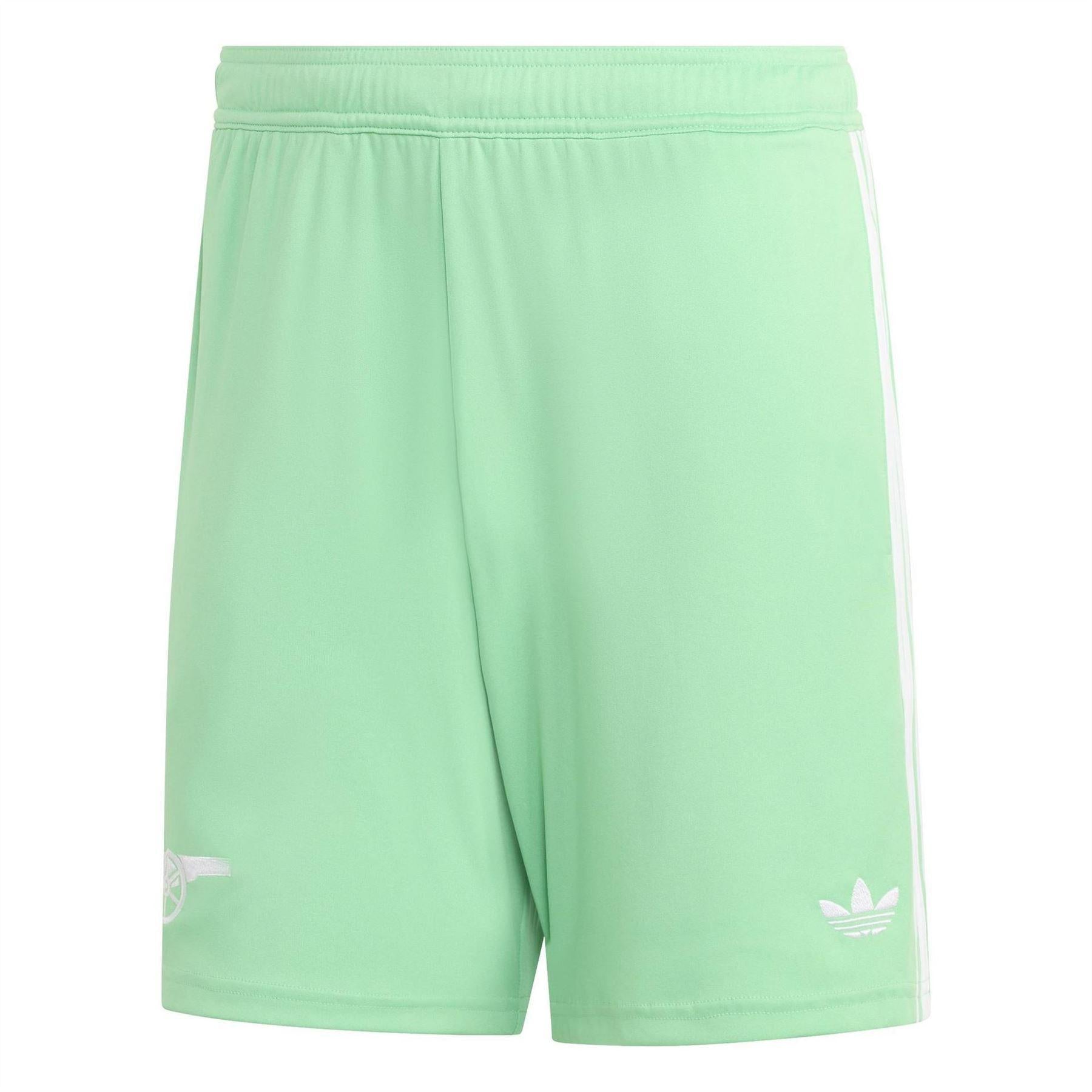 Green-White - Front - Adidas Mens Arsenal FC Goalkeeper Shorts