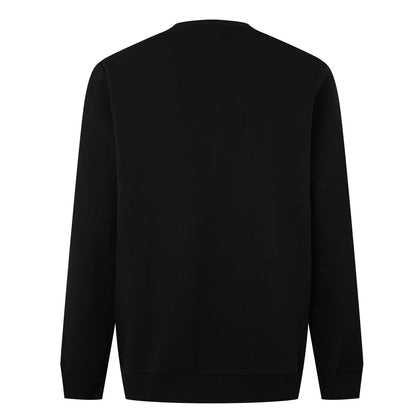 Black - Back - Puma Mens Blank Base Crew Neck Sweatshirt