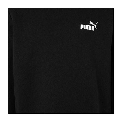 Black - Side - Puma Mens Blank Base Crew Neck Sweatshirt
