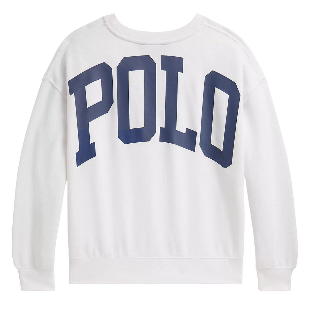 White - Back - Ralph Lauren Childrens-Kids Back Logo Crew Neck Sweatshirt