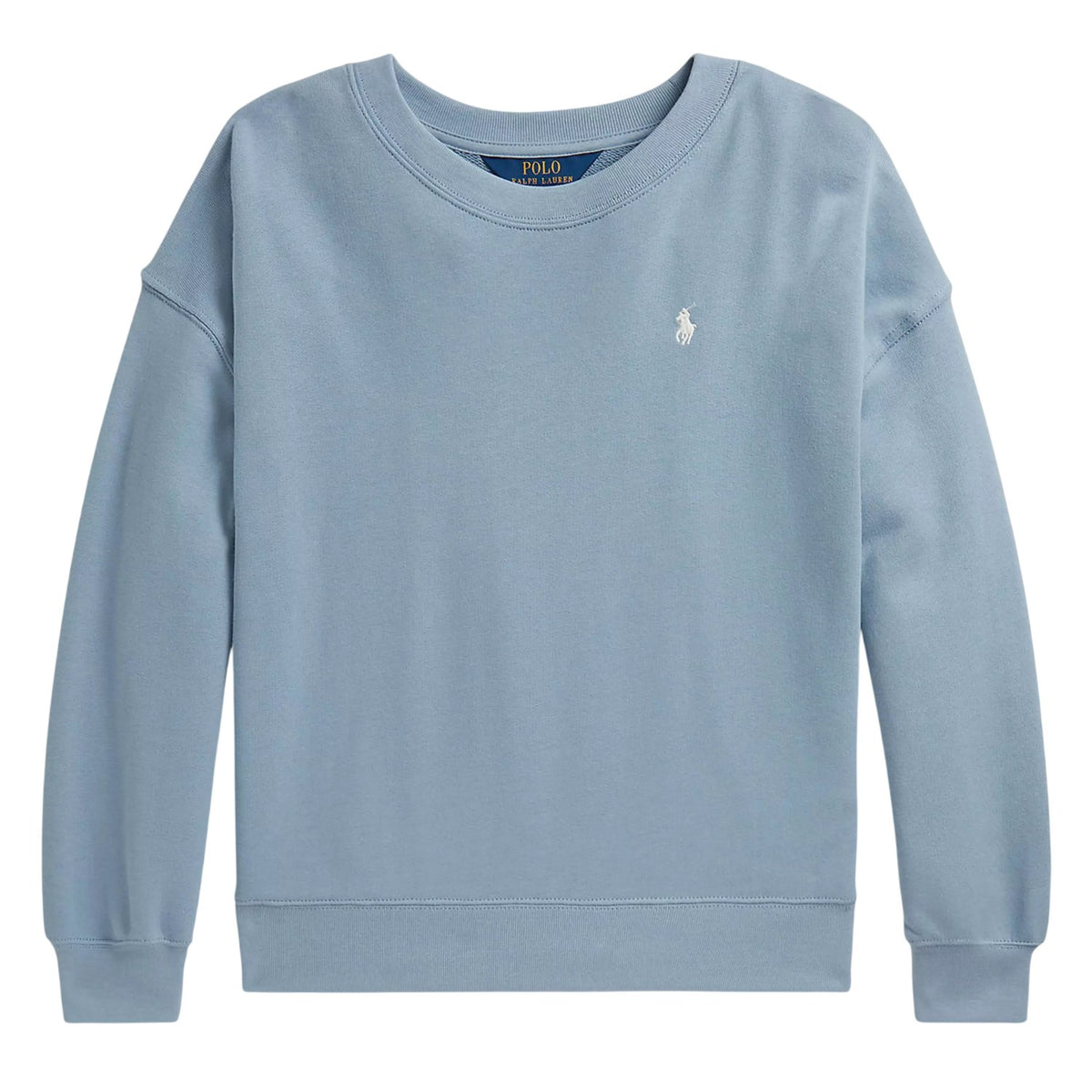 Estate Blue - Front - Ralph Lauren Childrens-Kids Back Logo Crew Neck Sweatshirt