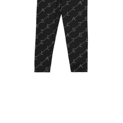 Black - Side - Stella McCartney Childrens-Kids All-Over Print Leggings