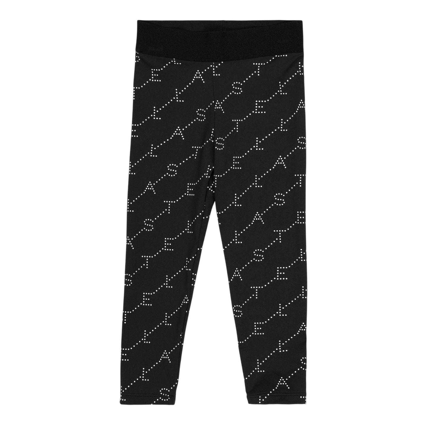Black - Front - Stella McCartney Childrens-Kids All-Over Print Leggings