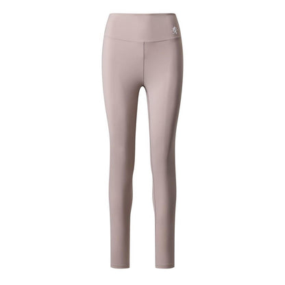 Taupe - Front - Gym King Womens-Ladies Embroidered Logo Leggings
