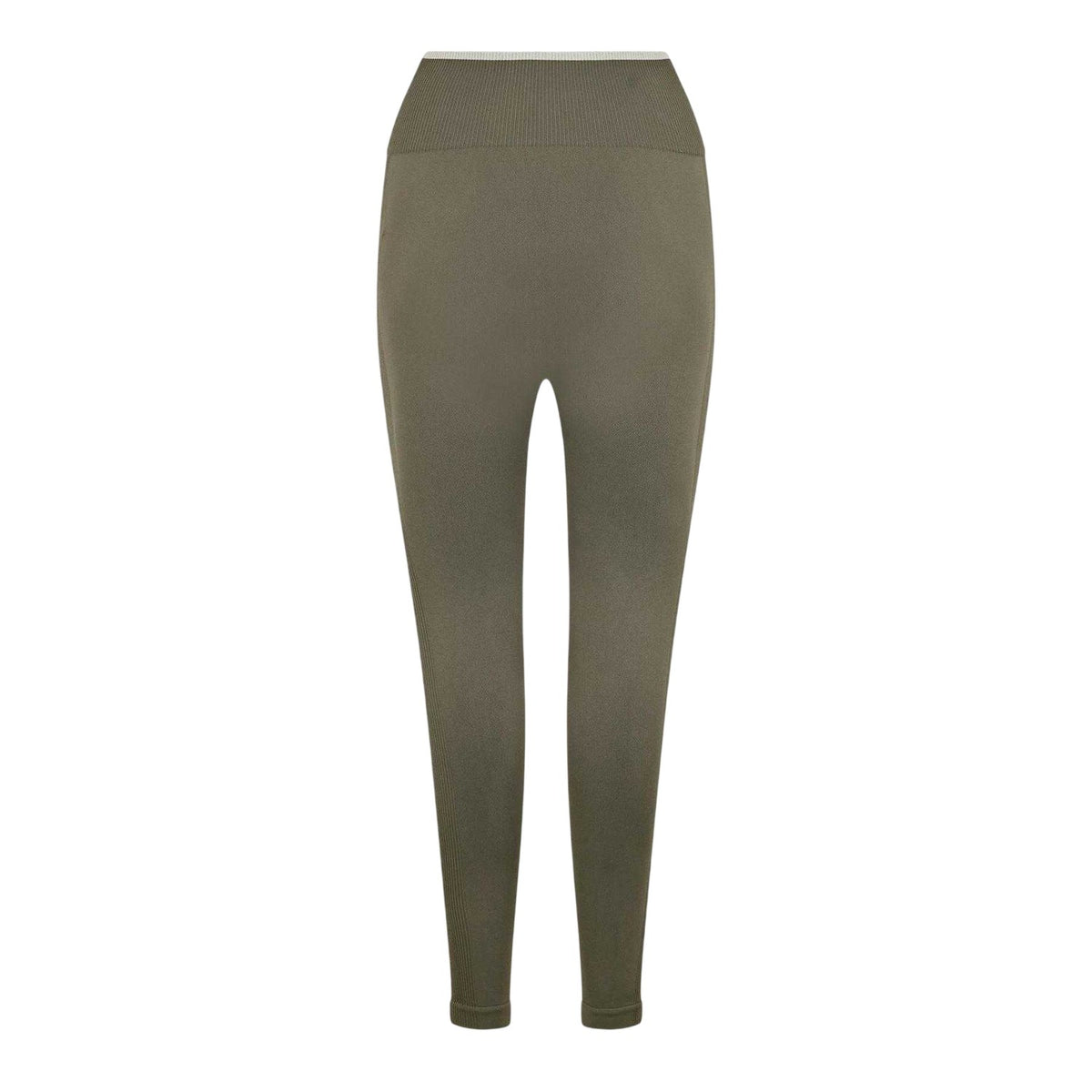 Khaki Green - Back - PE Nation Womens-Ladies Restore Seamless Leggings