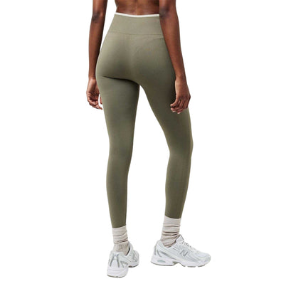 Khaki Green - Pack Shot - PE Nation Womens-Ladies Restore Seamless Leggings