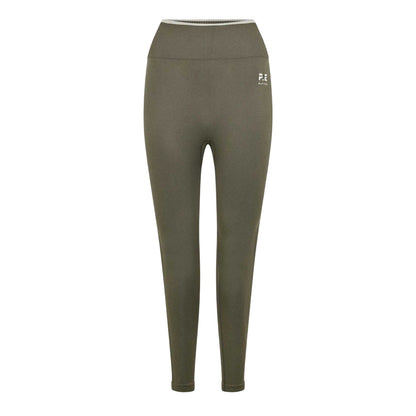 Khaki Green - Front - PE Nation Womens-Ladies Restore Seamless Leggings