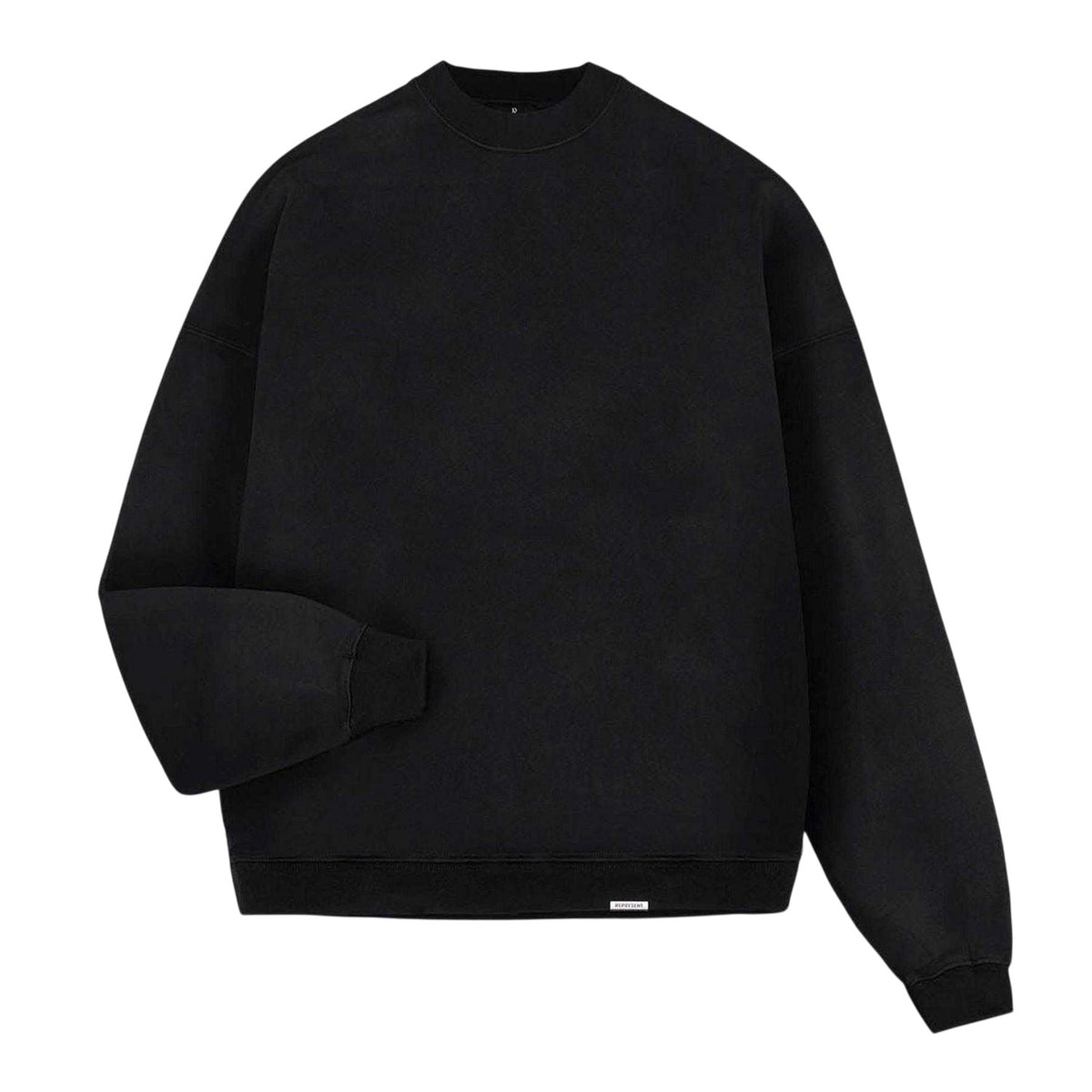 Black - Front - Represent Mens Initial Crew Neck Sweatshirt
