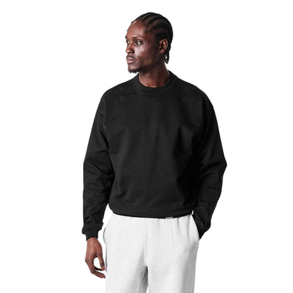 Black - Side - Represent Mens Initial Crew Neck Sweatshirt
