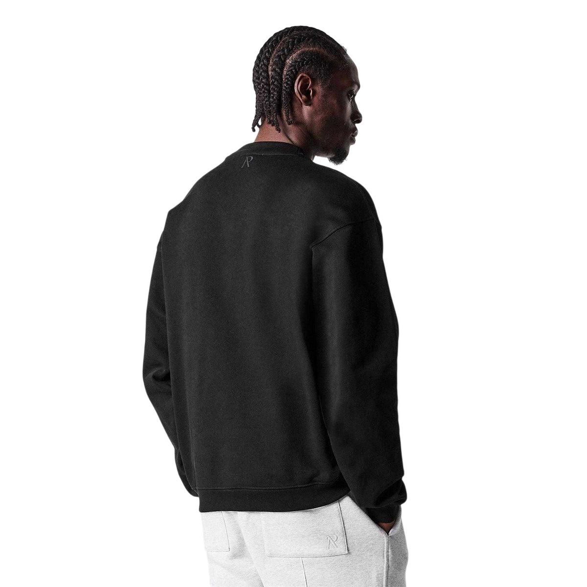 Black - Lifestyle - Represent Mens Initial Crew Neck Sweatshirt