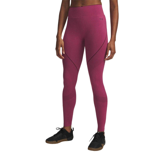 Pink - Front - Under Armour Womens-Ladies Vanish Seamless Compression Leggings