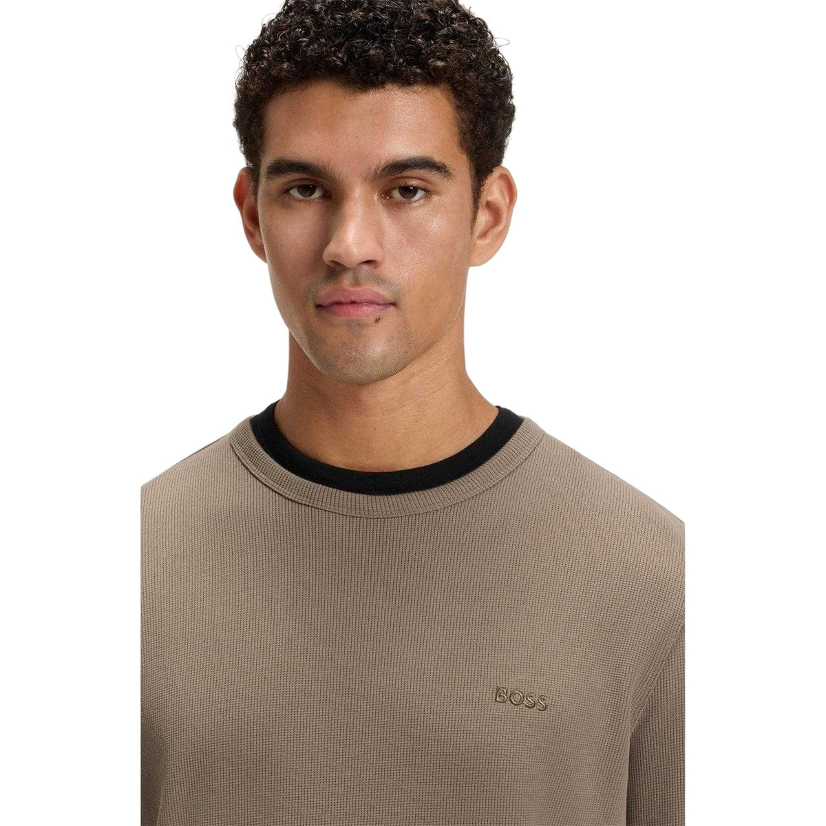 Green - Side - Boss Mens Tempesto Sweatshirt