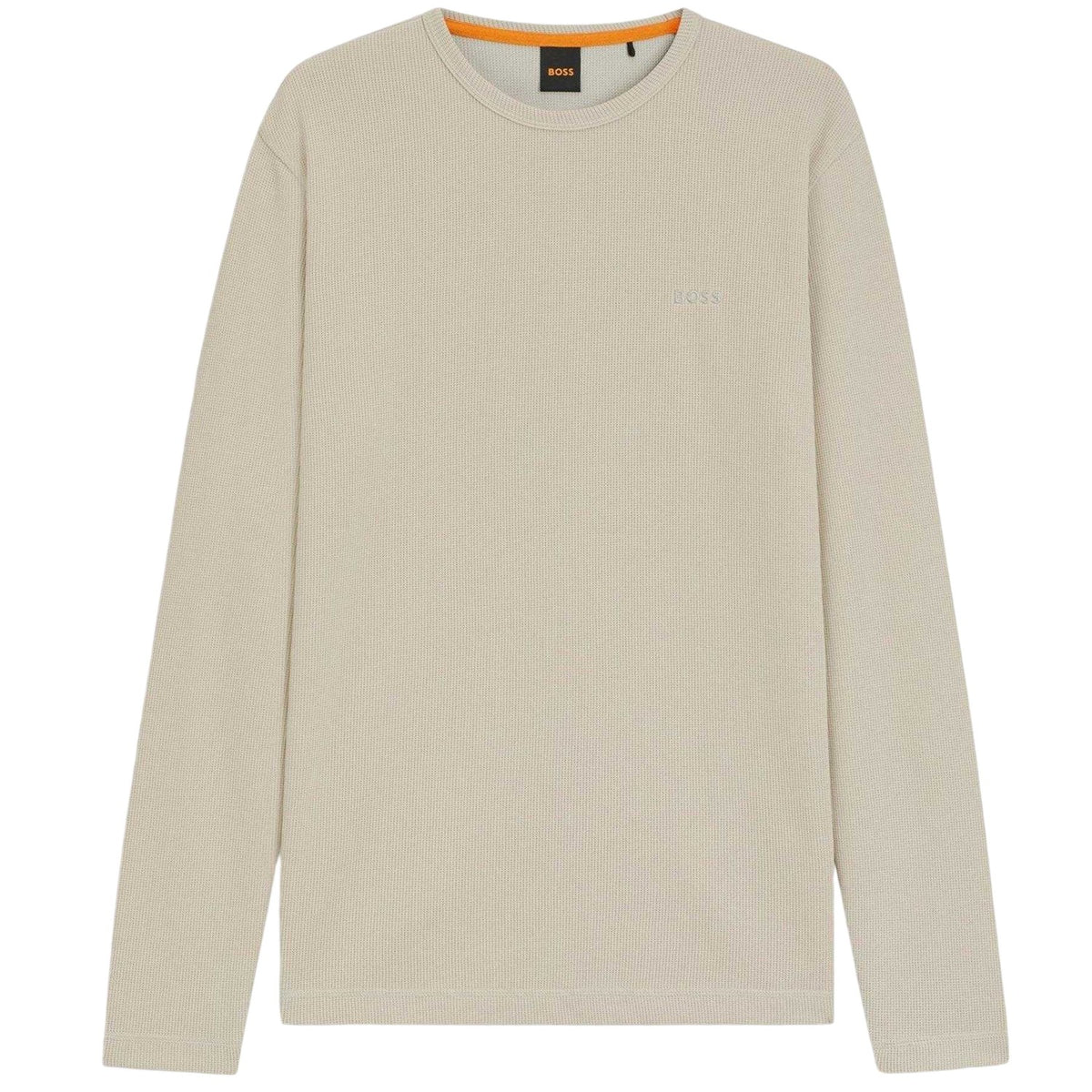 Light Beige - Front - Boss Mens Tempesto Sweatshirt