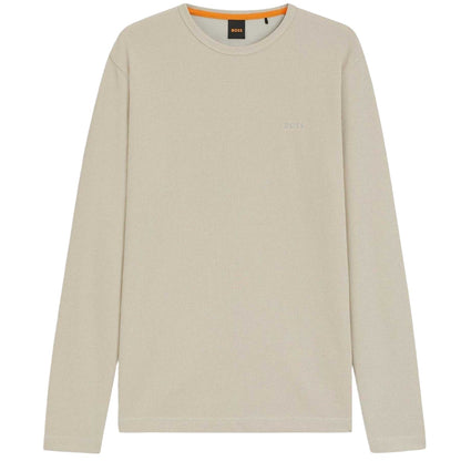 Light Beige - Front - Boss Mens Tempesto Sweatshirt