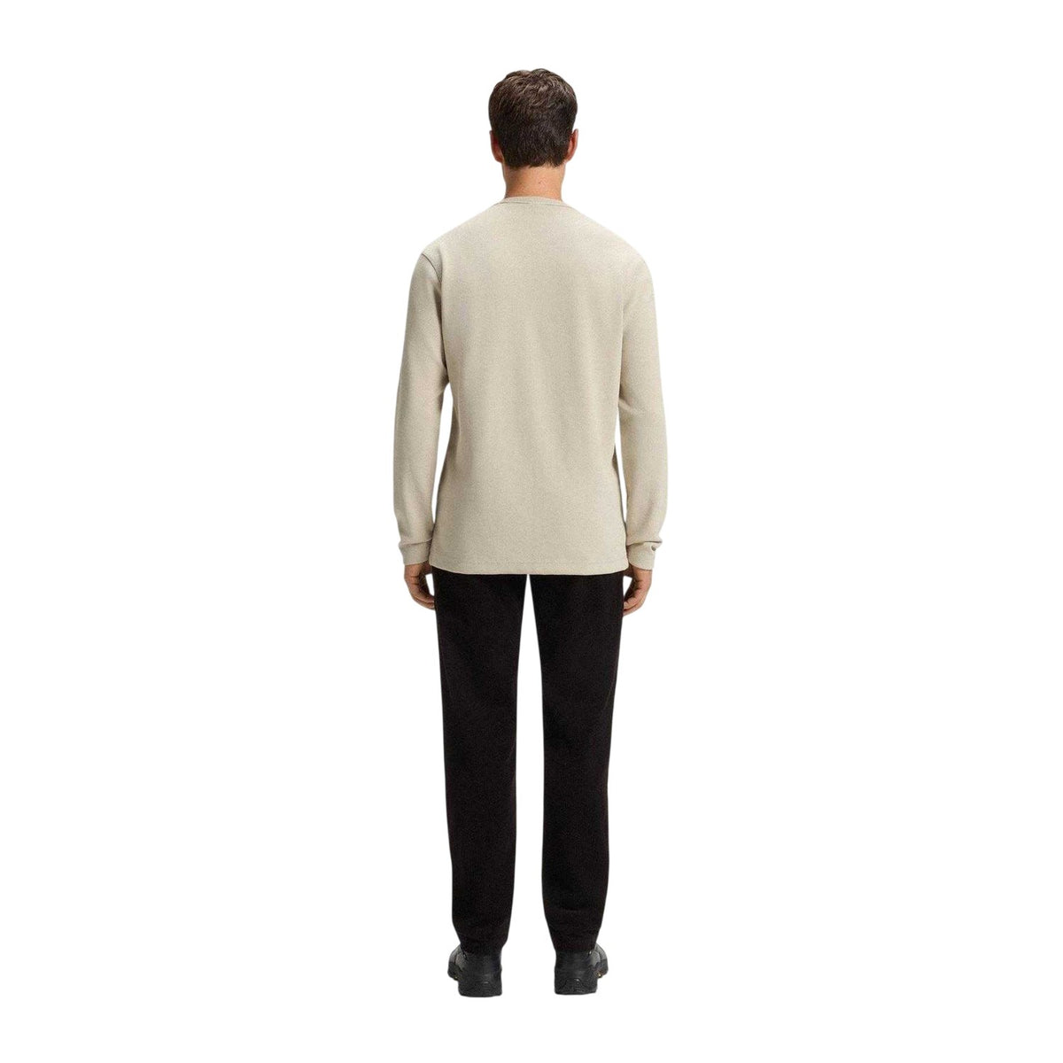 Light Beige - Back - Boss Mens Tempesto Sweatshirt