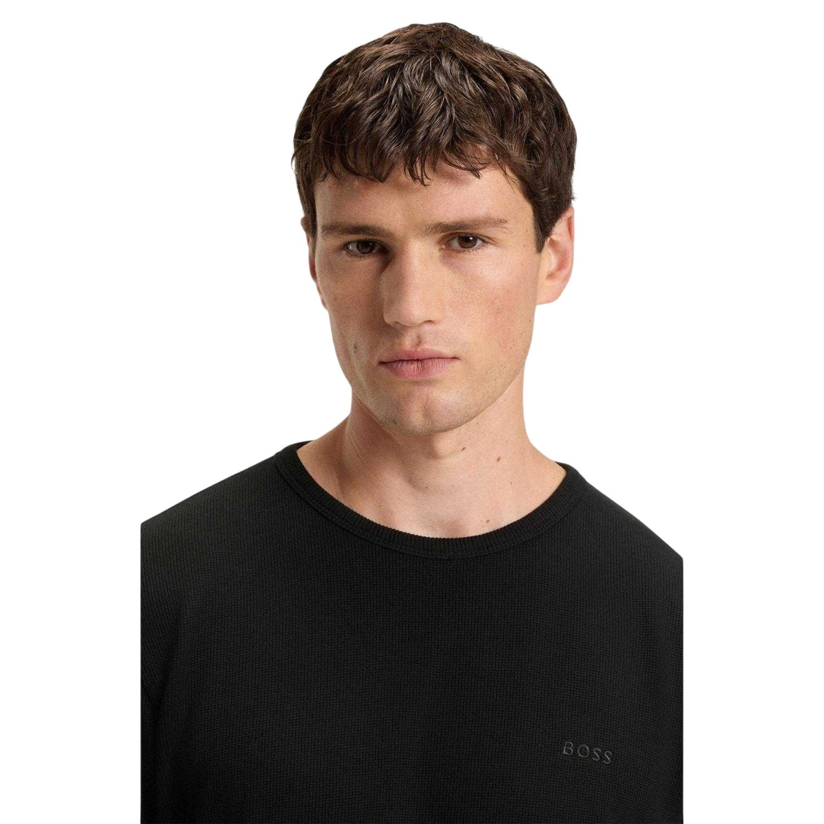 Black - Side - Boss Mens Tempesto Sweatshirt