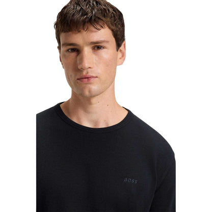Dark Blue - Side - Boss Mens Tempesto Sweatshirt