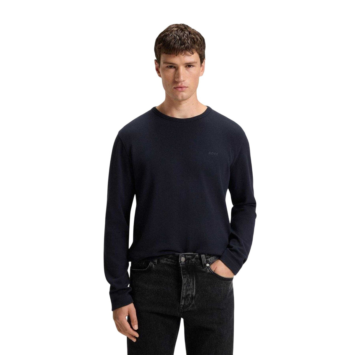 Dark Blue - Lifestyle - Boss Mens Tempesto Sweatshirt