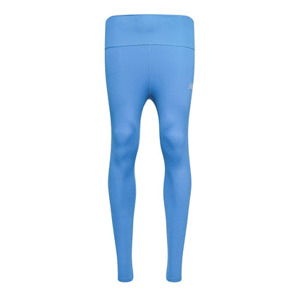 Blue - Front - New Balance Womens-Ladies Harmony Logo High Rise Leggings