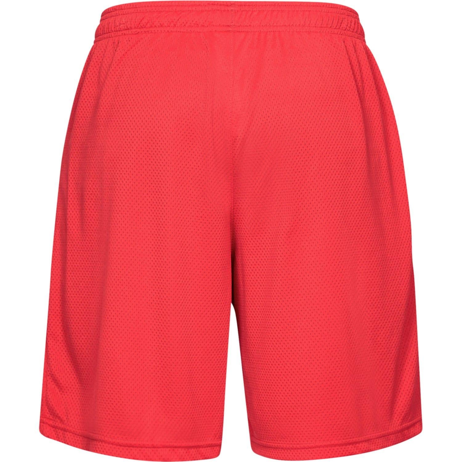 Red - Back - Under Armour Mens Tech Mesh Training Shorts