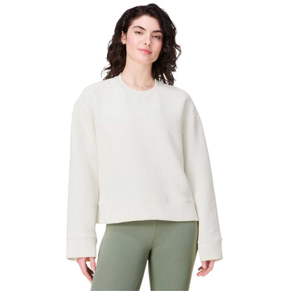 Lily White - Pack Shot - Sweaty Betty Womens-Ladies Peaceful Crew Neck Sweatshirt