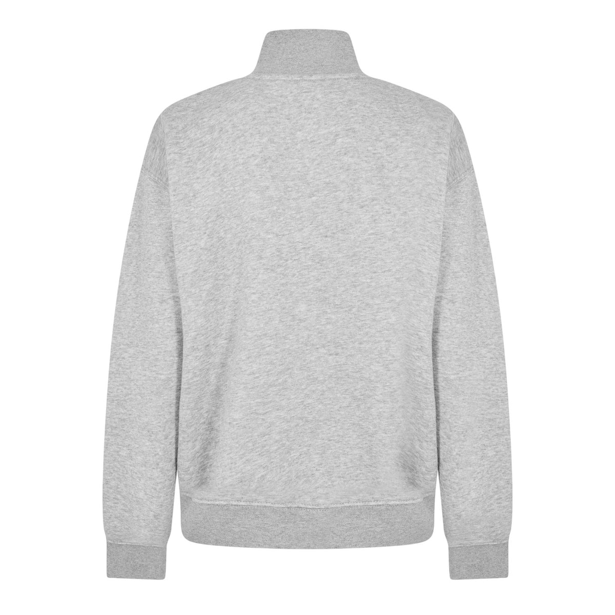 Grey - Back - Levis Mens Quarter Zip Sweatshirt