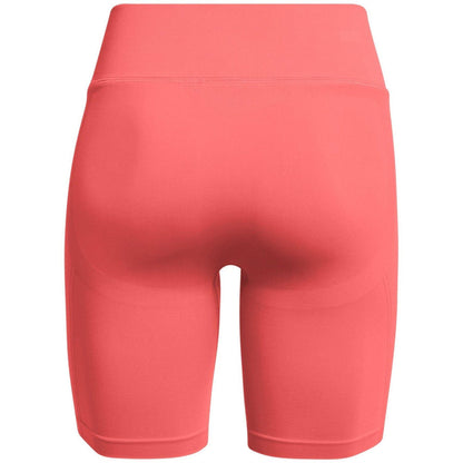 Pink - Back - Under Armour Womens-Ladies Vanish Seamless Cycling Shorts