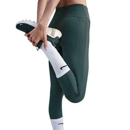 Vintage Green - Side - Nike Womens-Ladies High Rise 7-8 Leggings