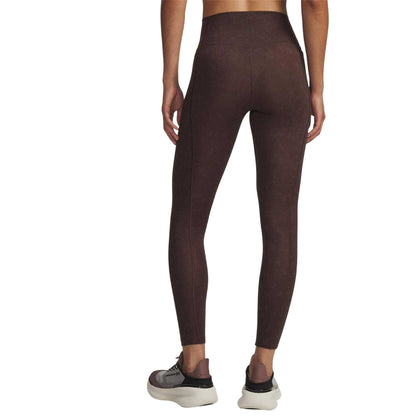 Brown - Back - Under Armour Womens-Ladies Meridian Side Pocket Tight Leggings