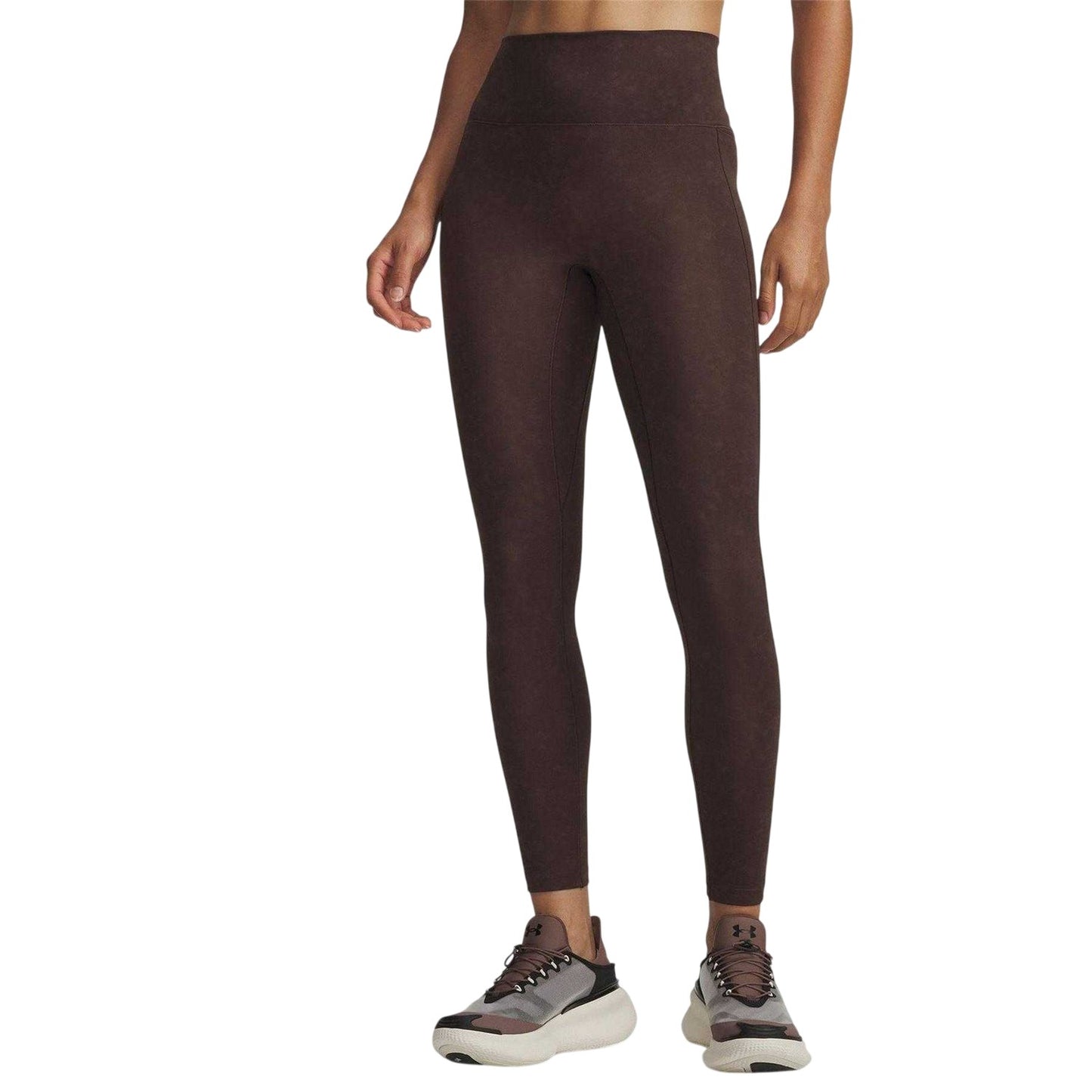 Brown - Front - Under Armour Womens-Ladies Meridian Side Pocket Tight Leggings
