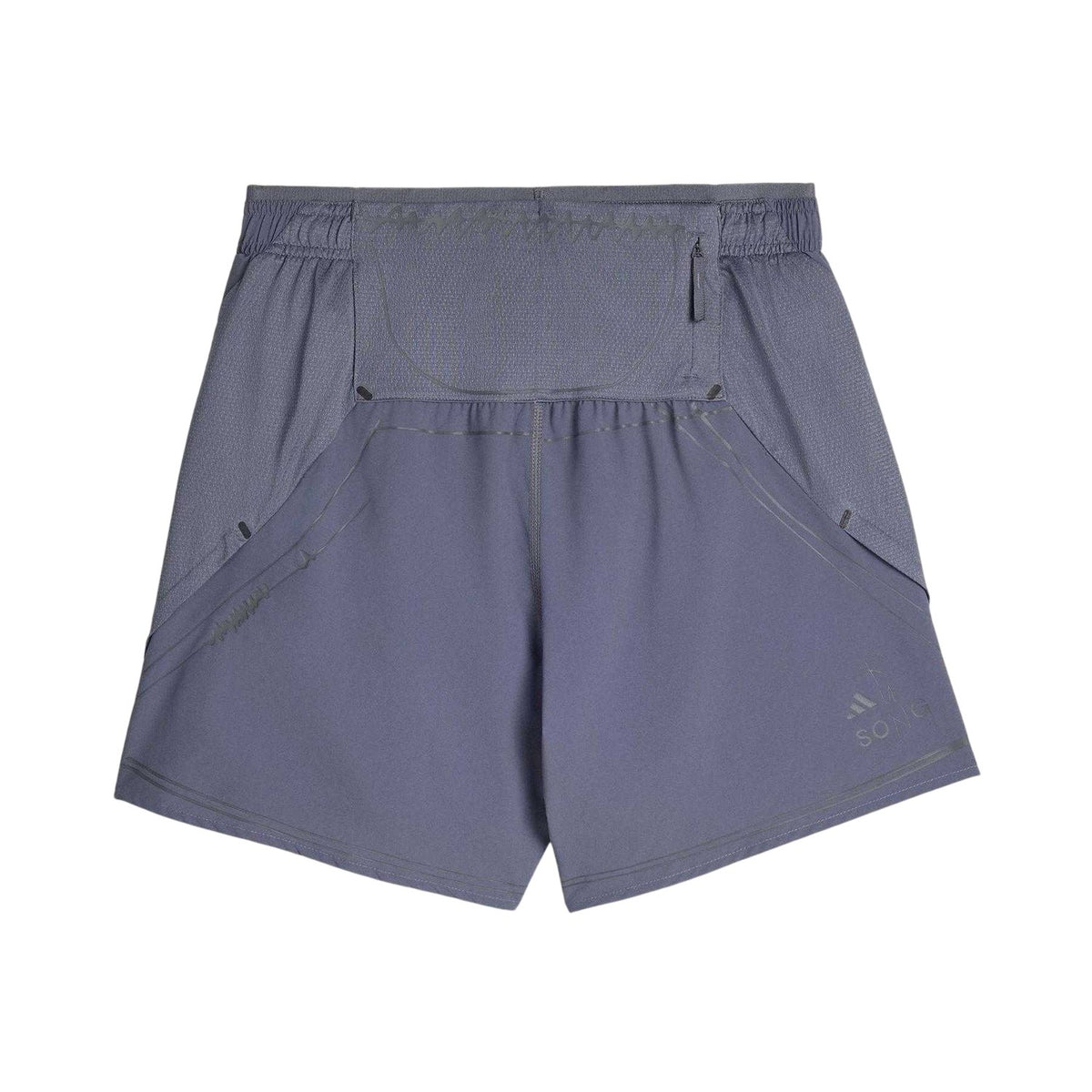 Grey - Back - Adidas Mens Song For The Mute Reflective Reflective Regular Running Shorts