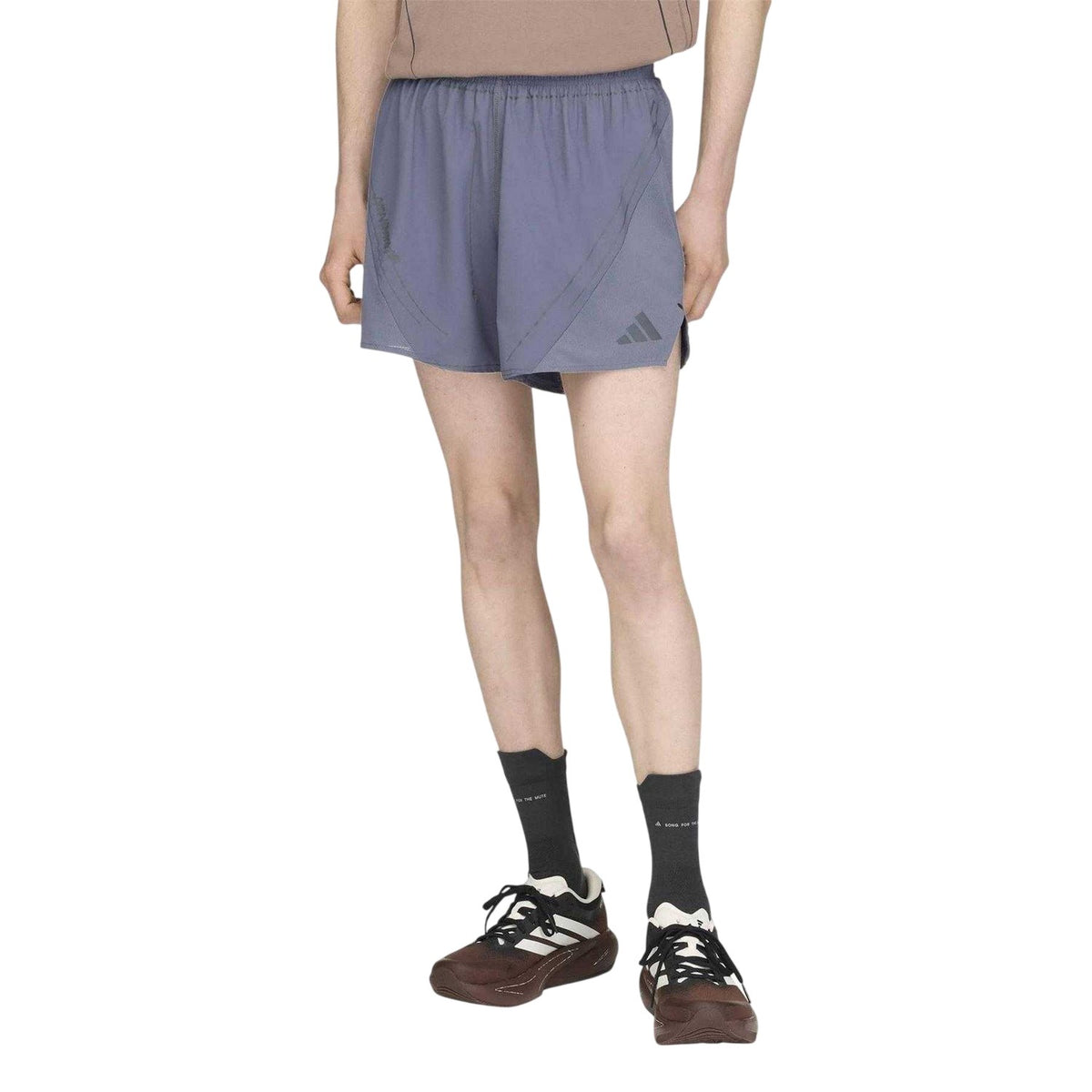 Grey - Lifestyle - Adidas Mens Song For The Mute Reflective Reflective Regular Running Shorts
