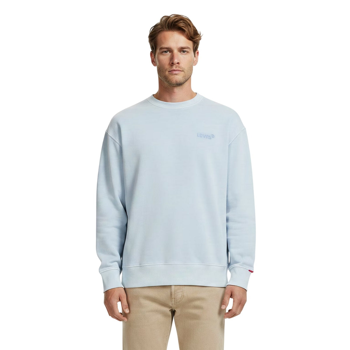 Sky Blue - Side - Levis Mens Auntentic Jumper