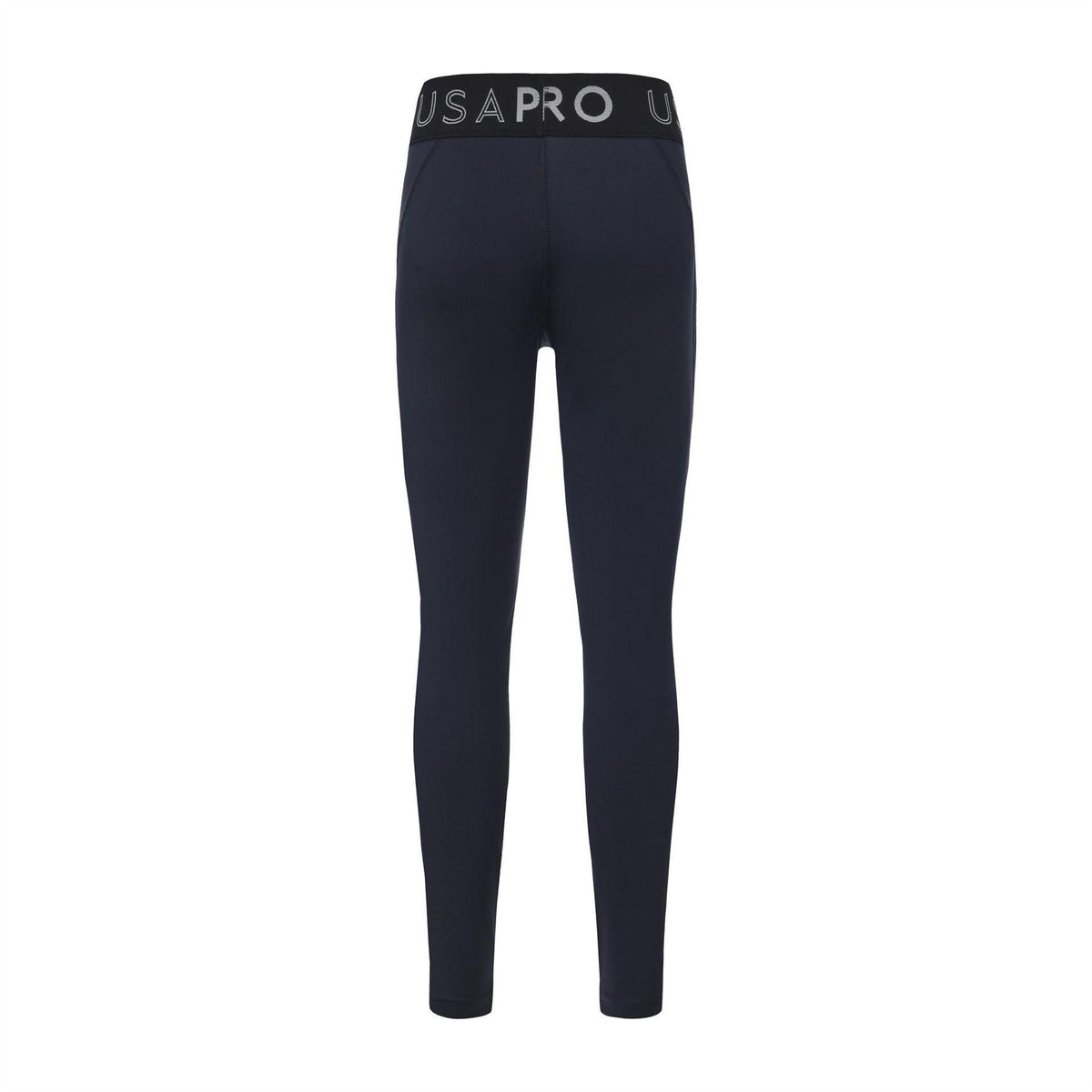 Navy - Back - USA Pro Girls Logo Training Leggings