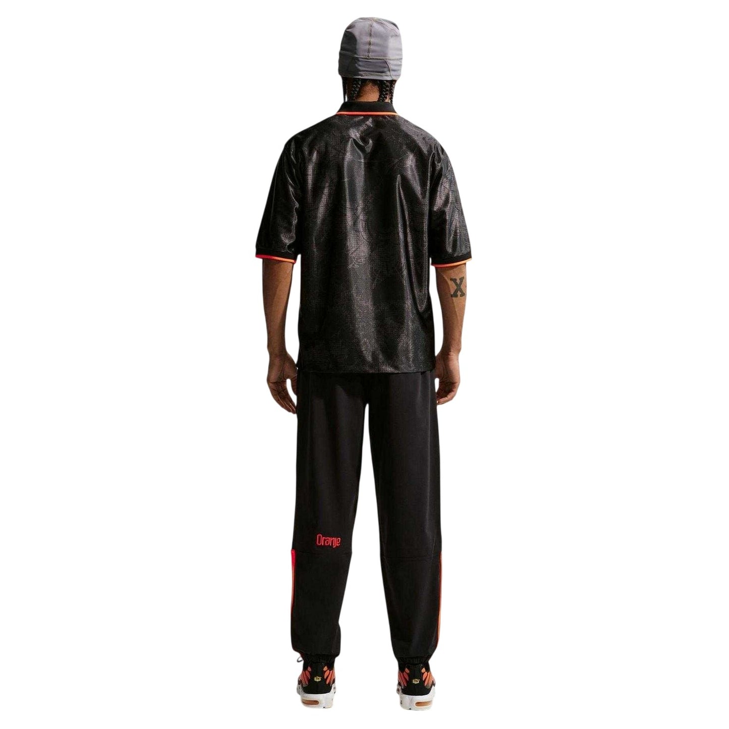 Black-Red - Back - Nike Mens Netherlands FC Short-Sleeved Football Shirt